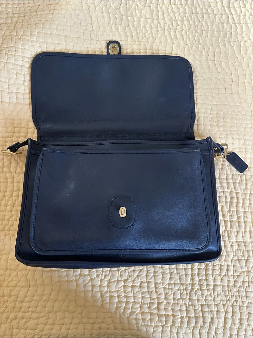 Coach sleek black